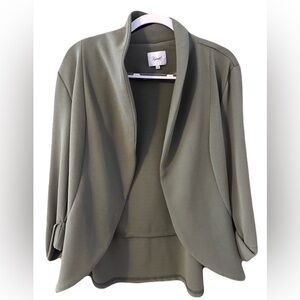 3/$30 Kismet Olive Green Blazer